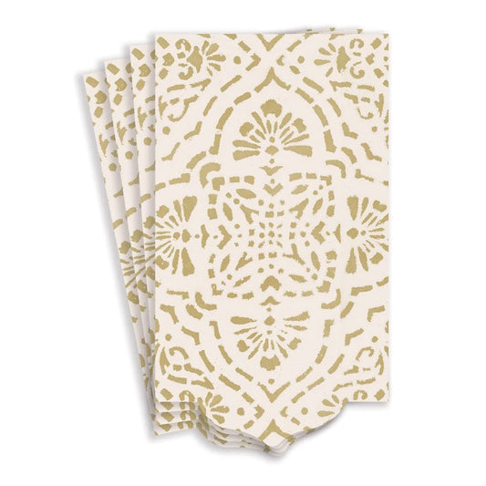 Annika Ivory/Gold Guest Towels