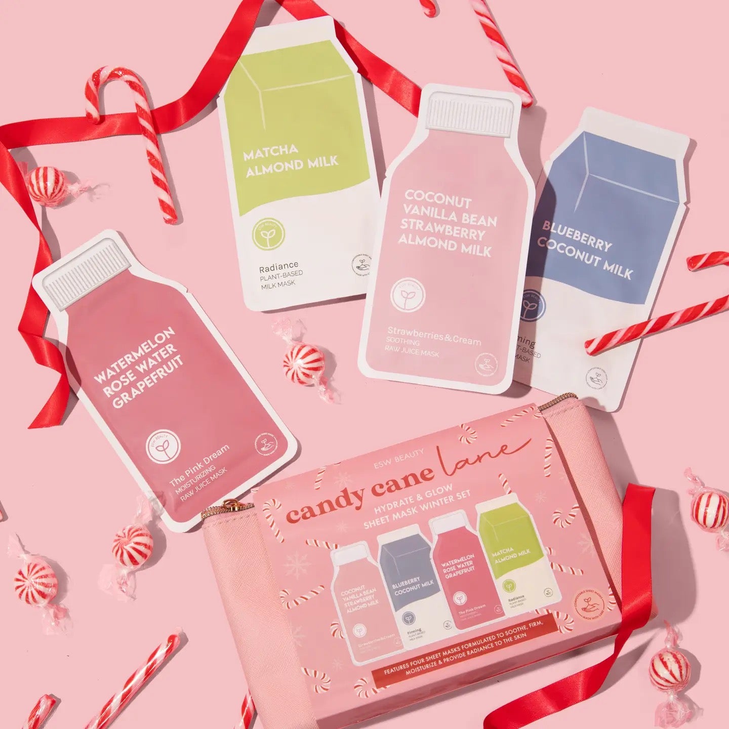 Candy Cane Lane Sheet Mask Set