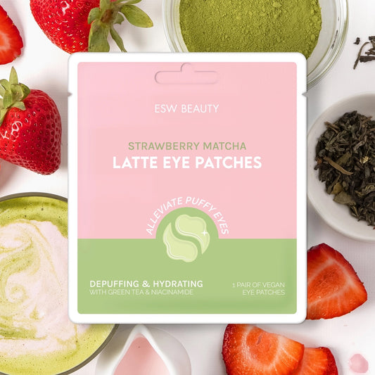 Strawberry Matcha Latte Eye Patches