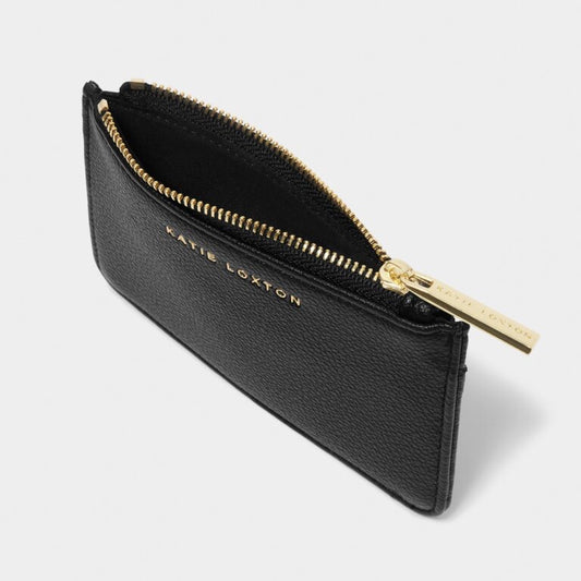 Hana Coin And Card Holder - Black