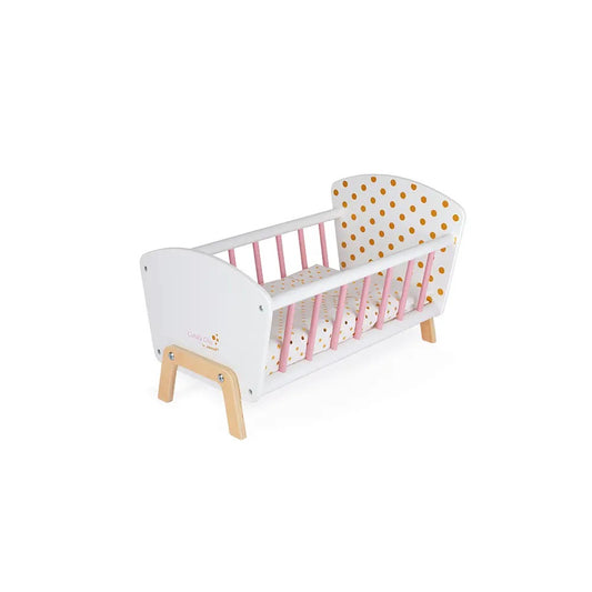 Chic Wooden Doll Bed