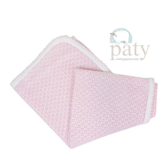 Paty Knit Swaddle Blanket - Pink