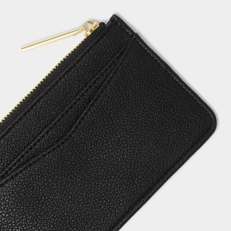 Hana Coin And Card Holder - Black