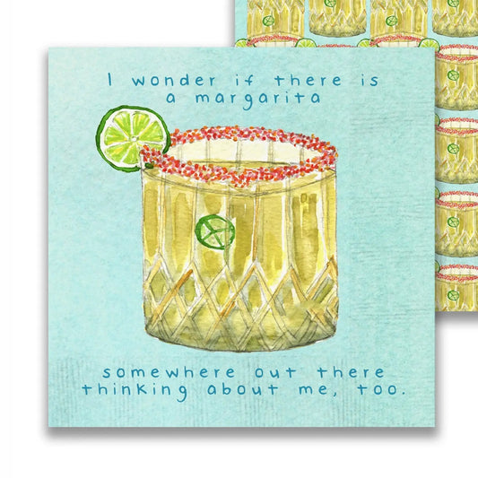 Margarita Somewhere Cocktail Napkin