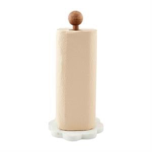 Wood/Marble Paper Towel Holder