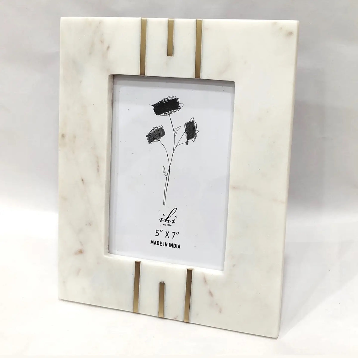 Marble & Brass Photo Frame