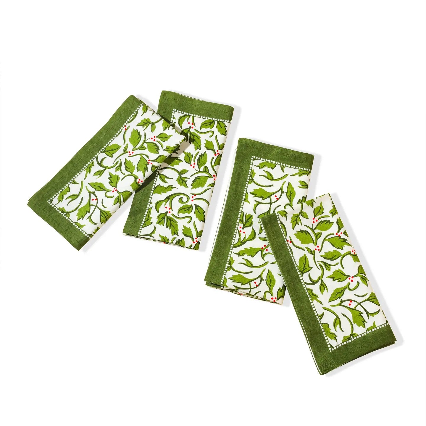 Evergreen Print Cotton Napkins