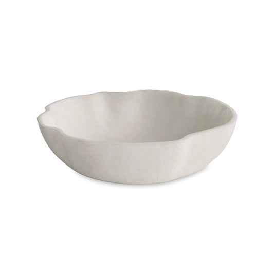 RESIN Sorbet Large Wavy Round Bowl - Coconut
