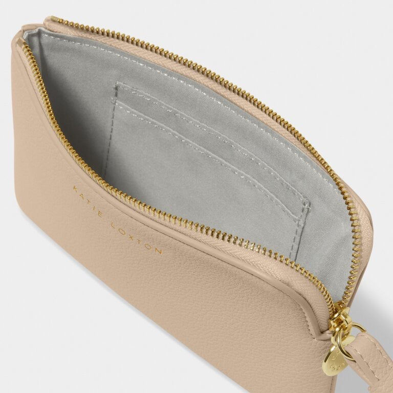 Small Wristlet Pouch - Light Taupe