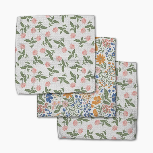 Wildflower Vine Blush Dishcloth Set
