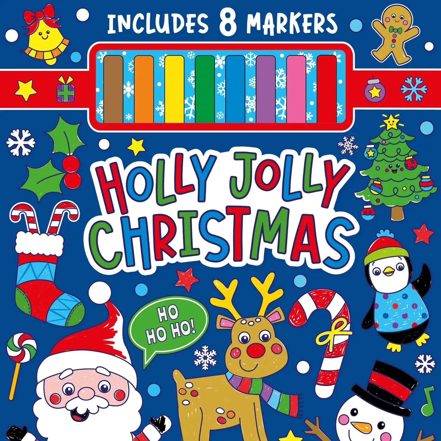 Holly Jolly Christmas Coloring Kit