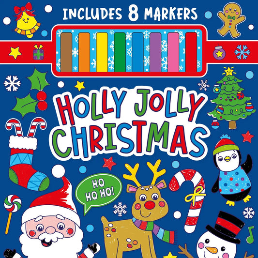 Holly Jolly Christmas Coloring Kit