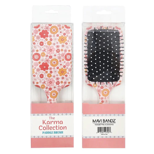 Floral Paddle Brush