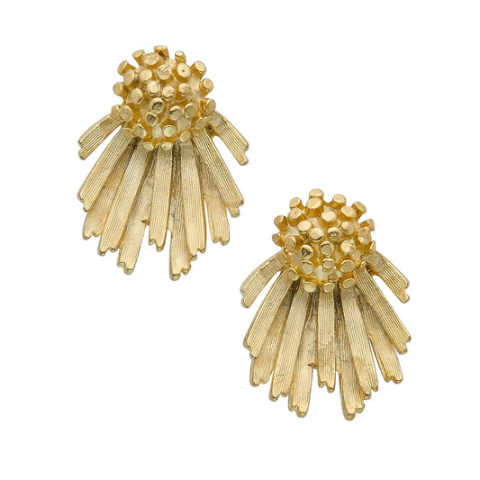 Gold Cluster/Fan Studs