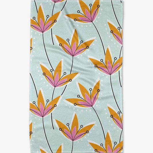 Retro Floral Tea Towel