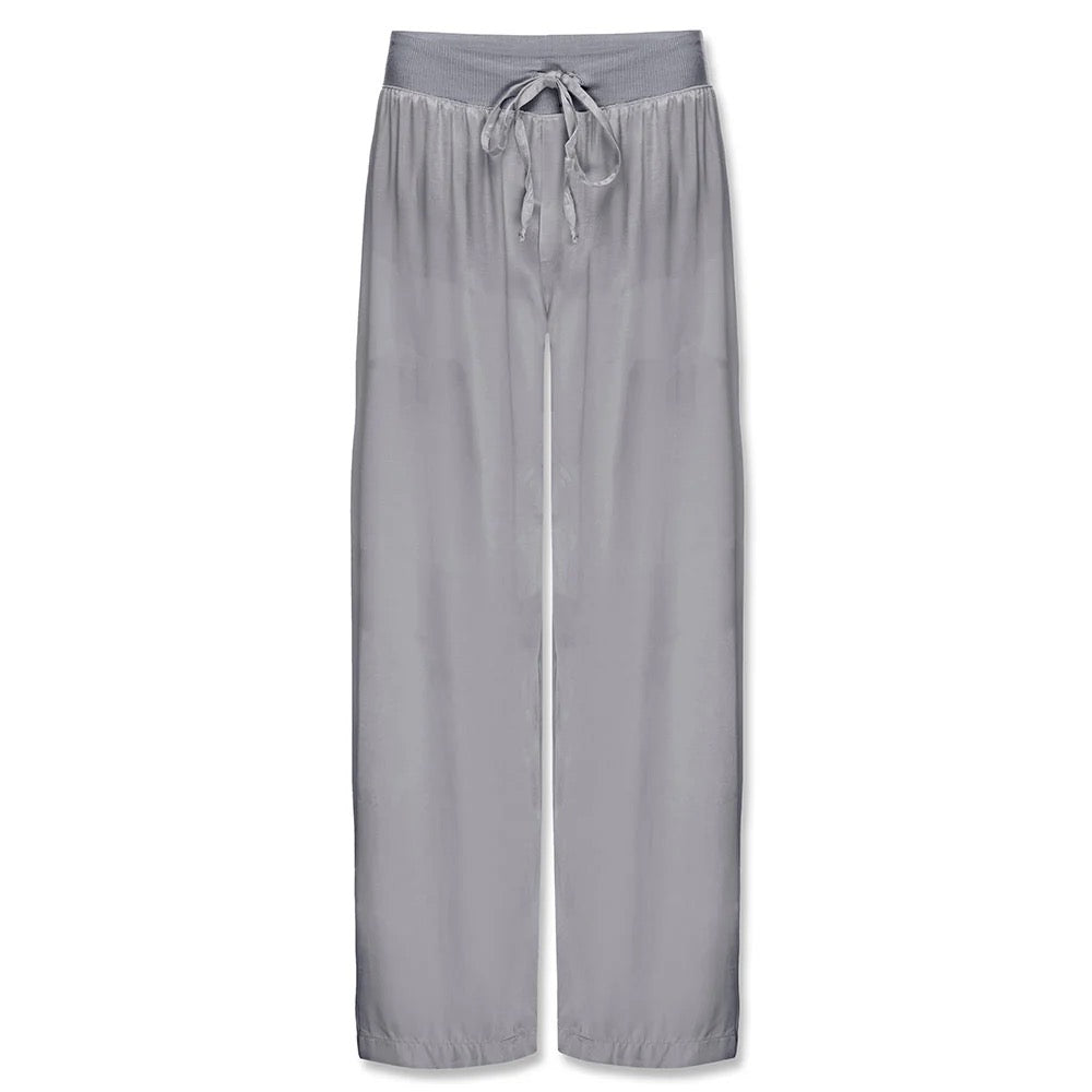 Jolie Satin Capri - Dark Silver