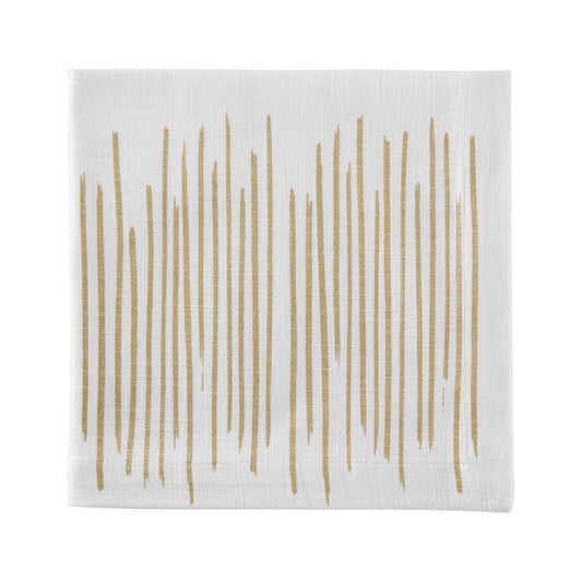 Brushstroke Gold Dinner Napkins