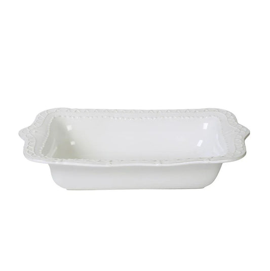 Historia Medium Rectangular Baker - Paperwhite