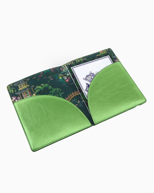 Metallic Green Mahjong Card Folio