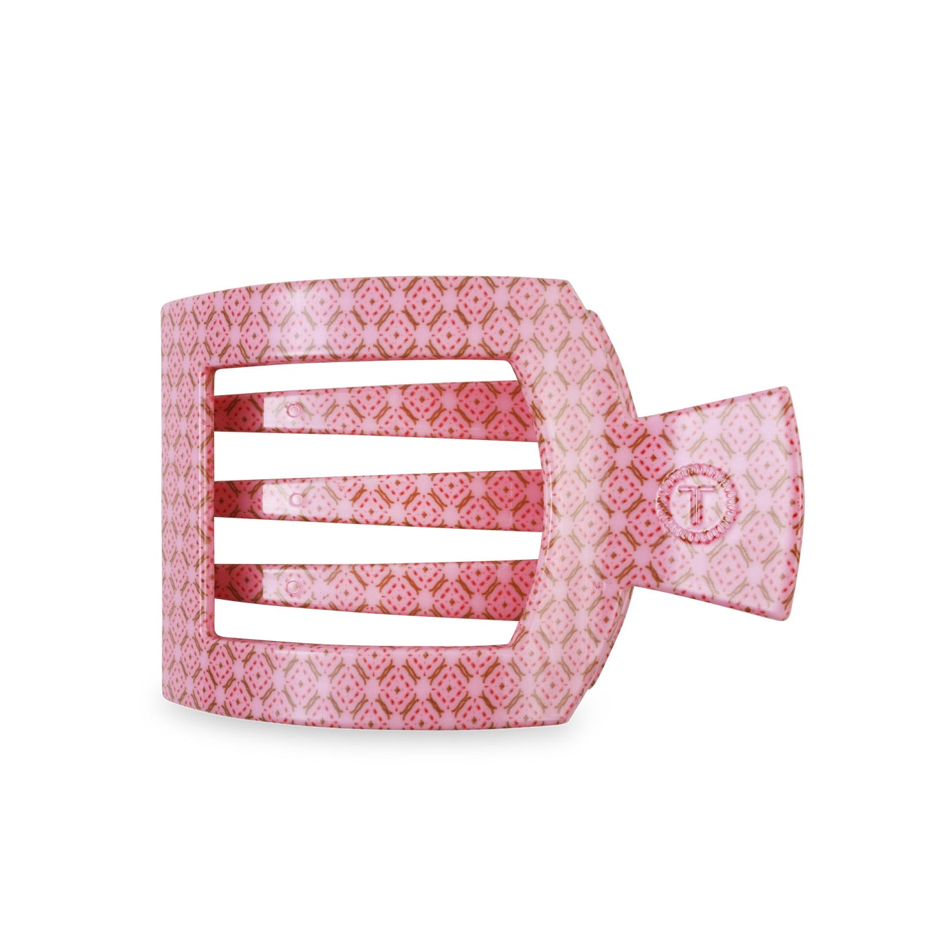 Flat Square Hair Clip - Berry Cozy