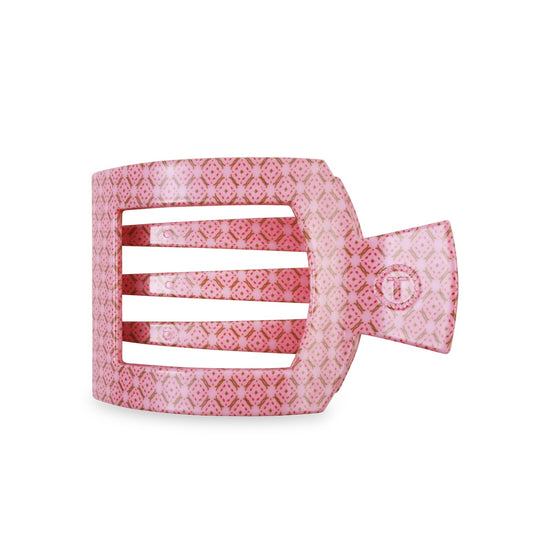 Flat Square Hair Clip - Berry Cozy