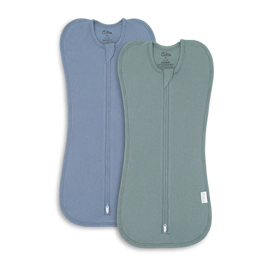 Zipper Swaddle Blankets - Blue/Azul