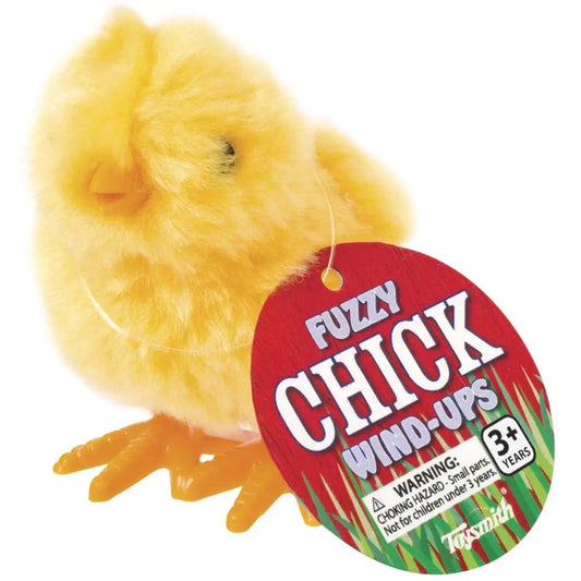 Yellow Fuzzy Chick Wind Up Toy