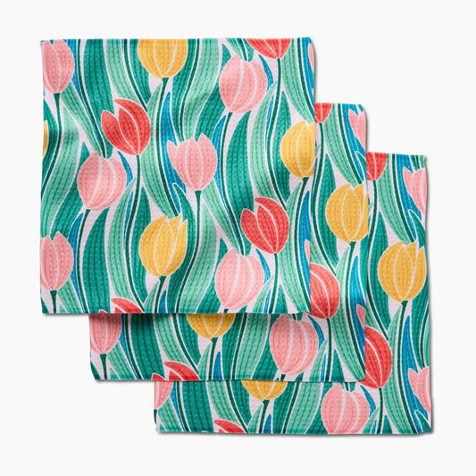 Tranquil Tulips Dishcloth Set