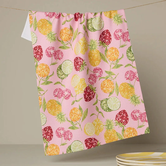 Disco Fruits Tea Towel