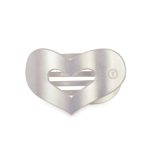 Mother of Pearl Heart Flat Clip