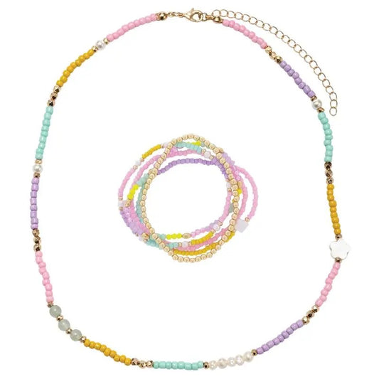 Kids Pastel Bracelet & Necklace Set