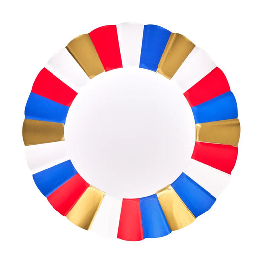 Modern Patriotic Salad Plates