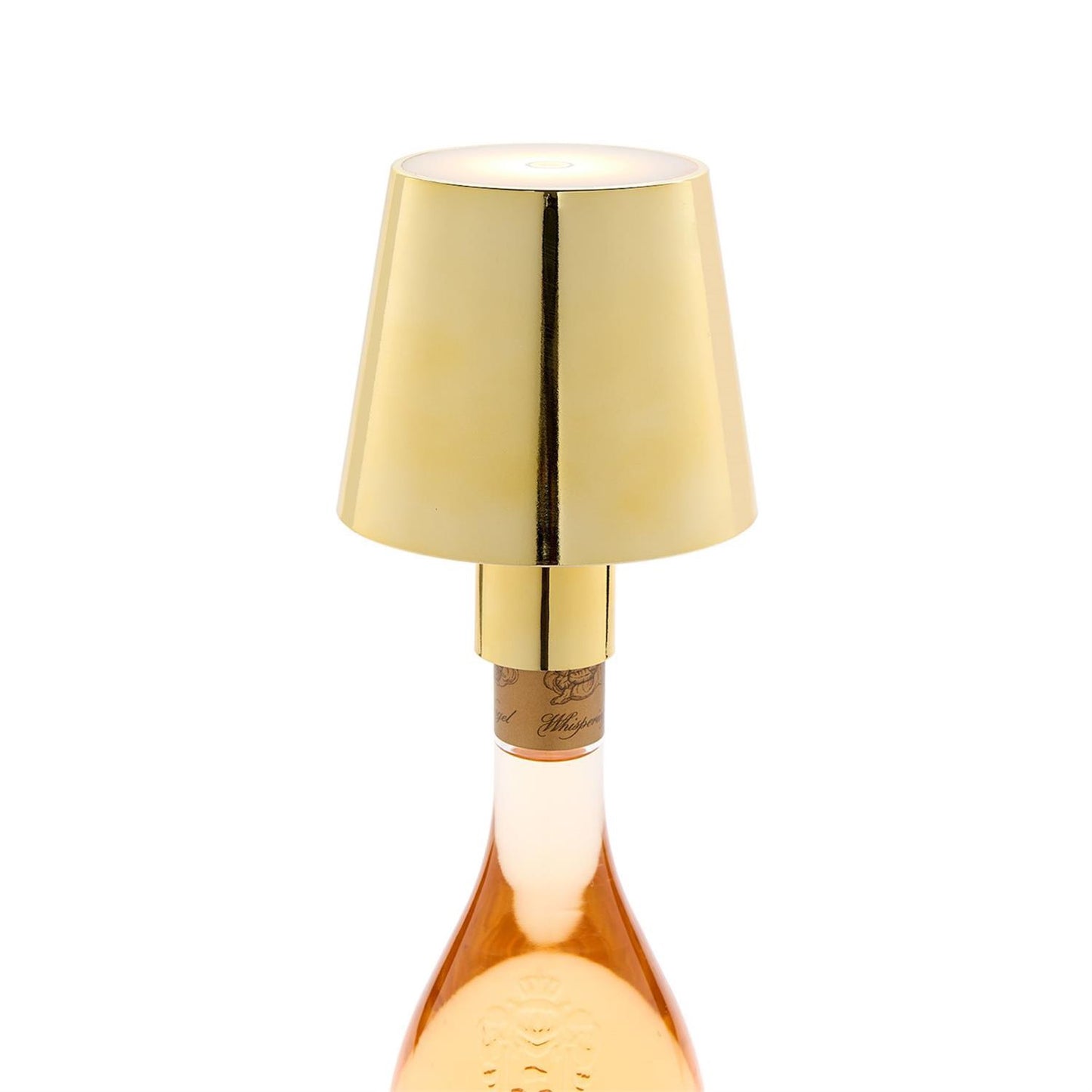 Gold Lampshade Bottle Lamp