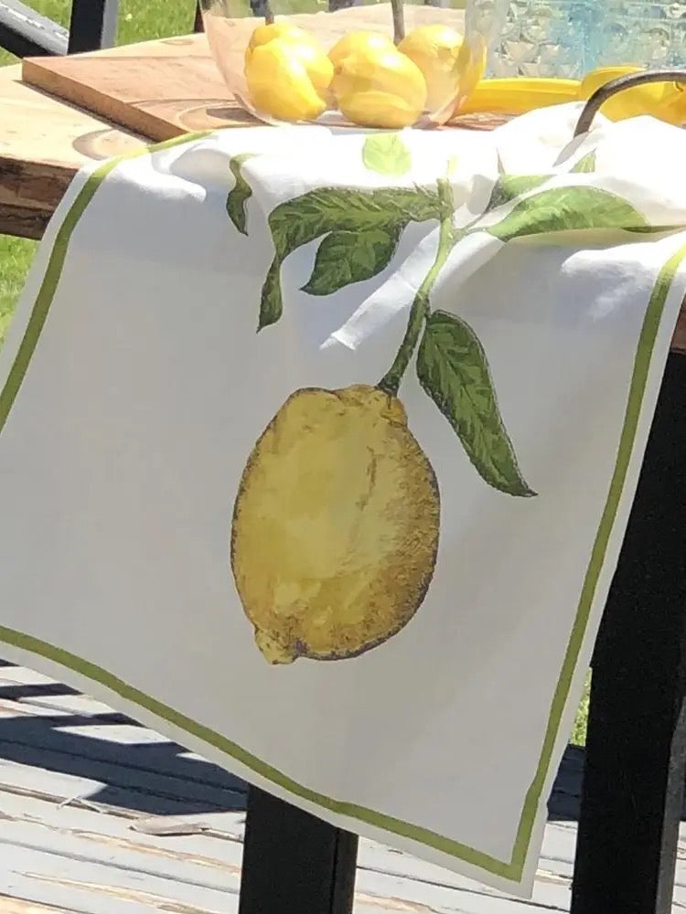 Lemon Floursack Kitchen Towel - Set of 2