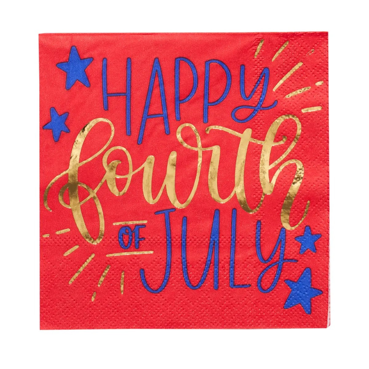 Modern Patriotic Cocktail Napkins