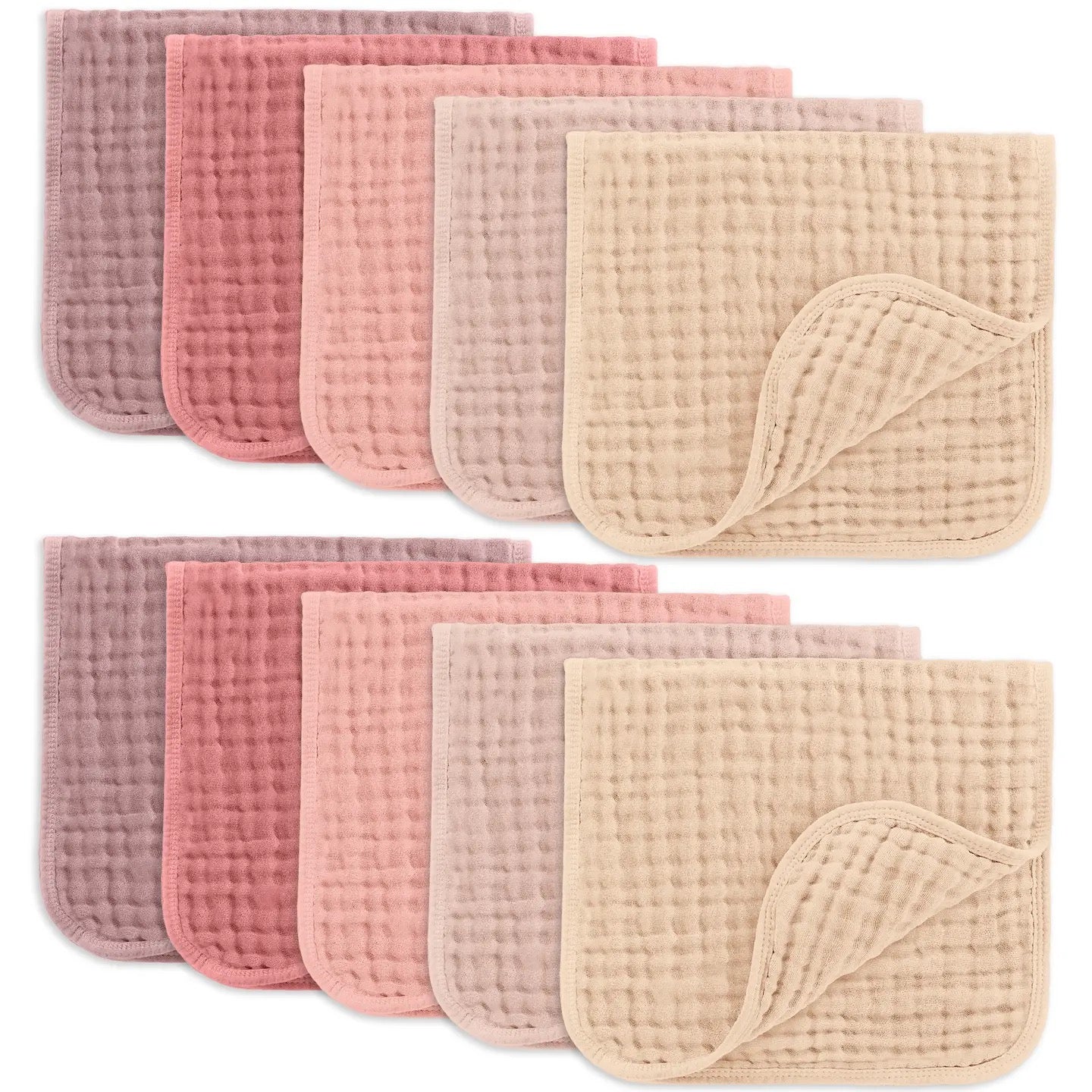 Burp Cloths - Mauve