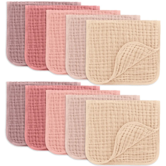 Burp Cloths - Mauve
