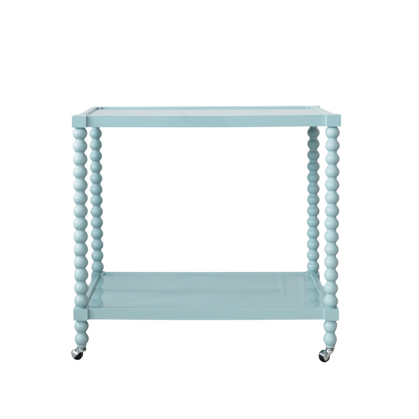 Lacquered 2-Tier Bar Cart