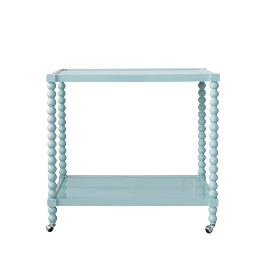 Lacquered 2-Tier Bar Cart