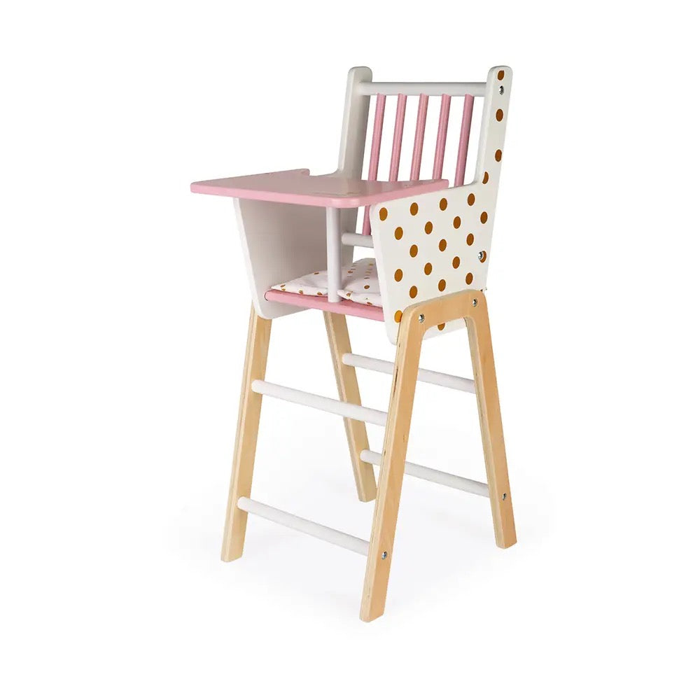 Chic Wooden Doll High Chair