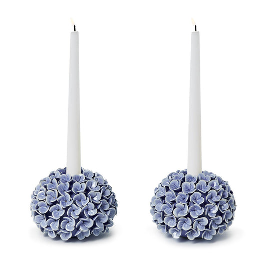 Hydrangea Candleholder - Blue