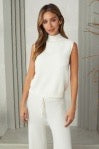 Sleeveless Mock Neck Top