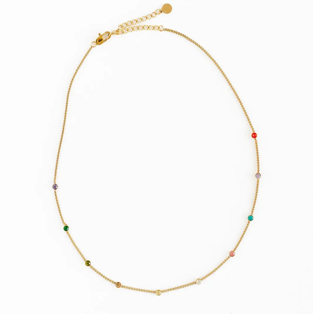 Rainbow Gem Necklace