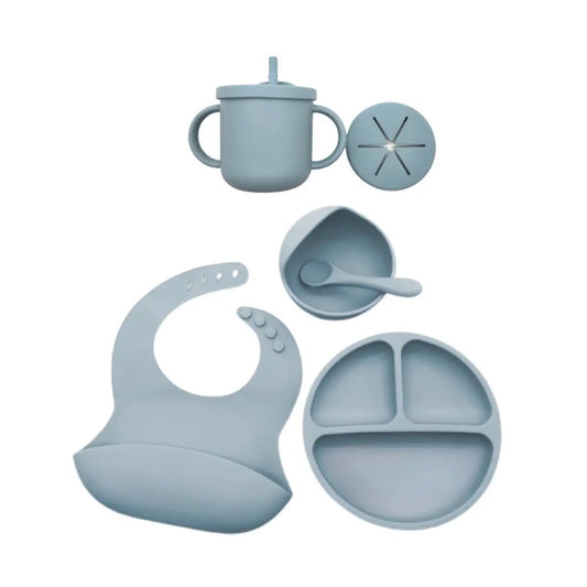Silicone Feeding Set - Blue
