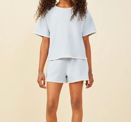 Stitched Knit Shirt