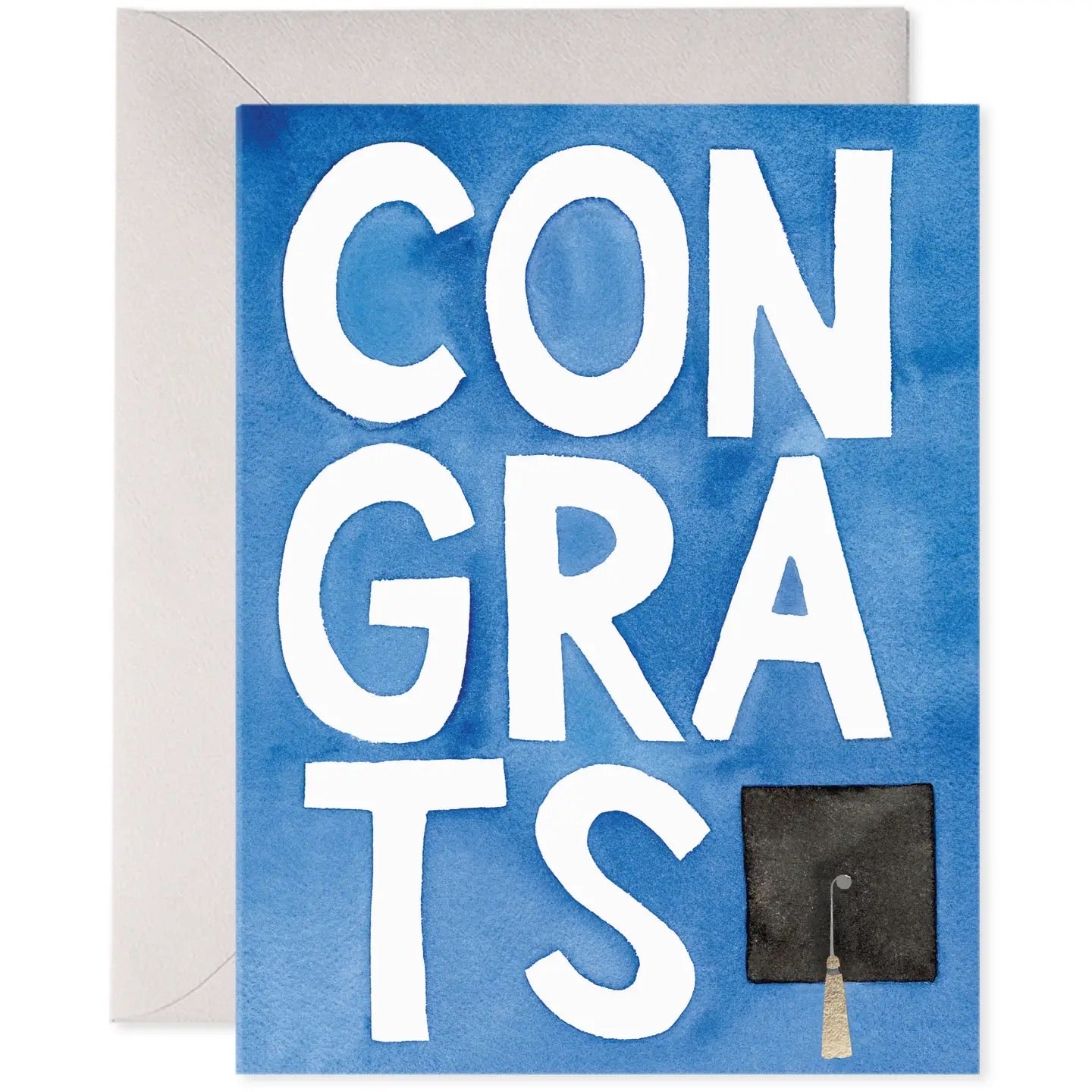 Blue Congrats Greeting Card