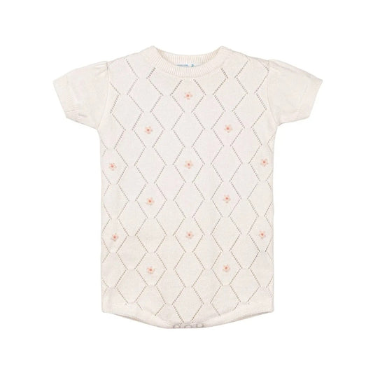 Eyelet Knit Romper