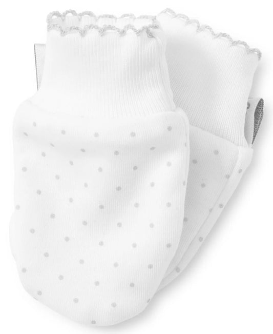 Baby Mitts - Gray/White