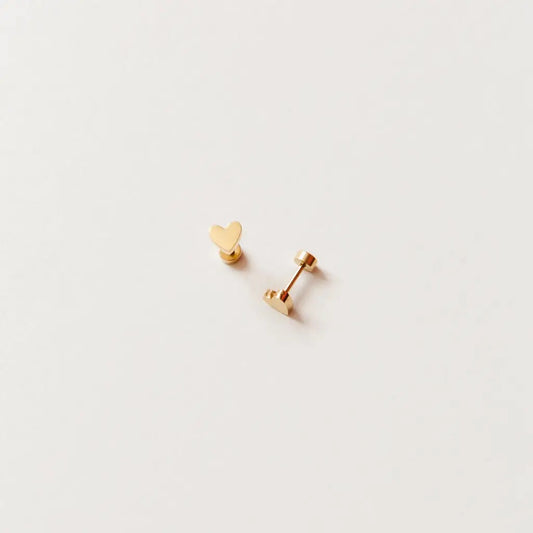 Heart Stud Earrings