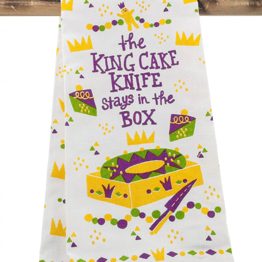 Kitchen Towel - the King Cake Knife